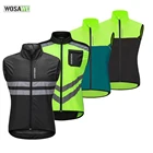 WOSAWE светоотражающие жилеты без рукавов ветрозащитный Спорт Ciclismo Майки MTB дорожный велосипед велосипедный спорт цикла одежда