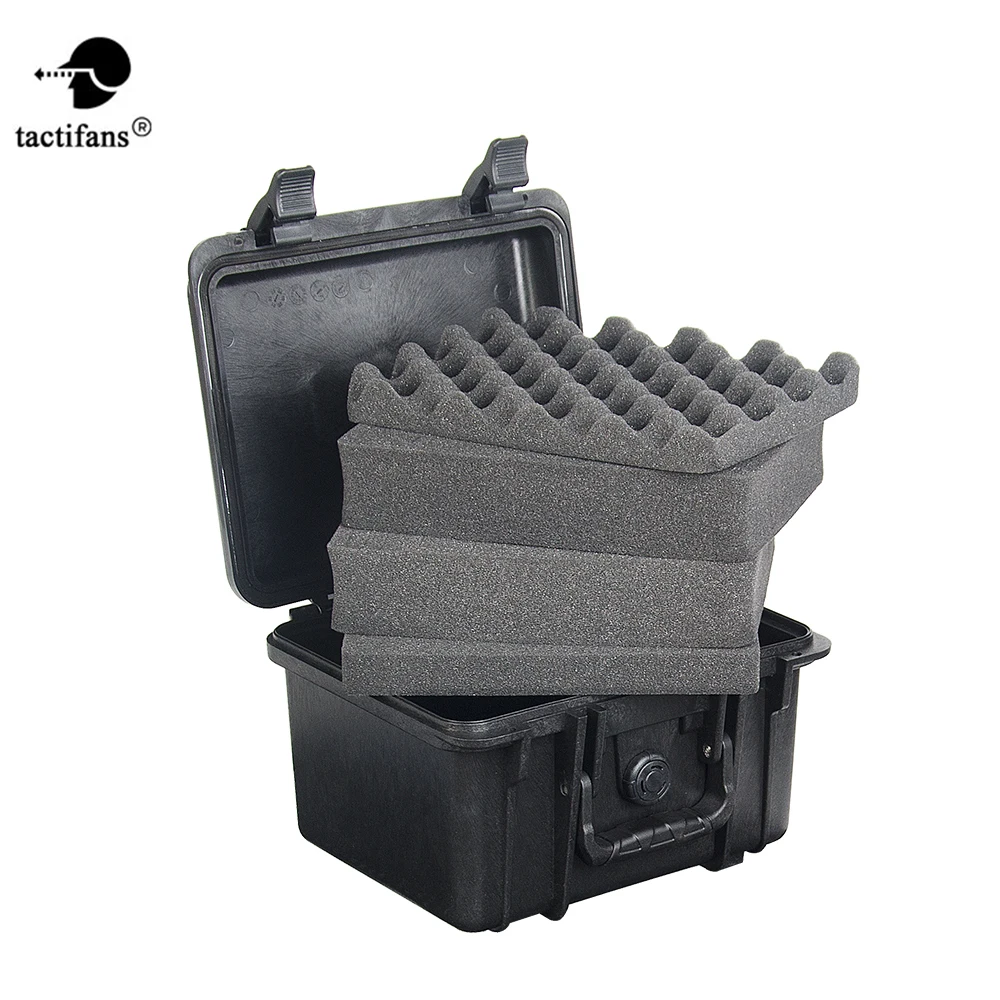 Tactical Paintball Tool Case Waterproof Shockproof Plastic Safety IP67 Pre-cut Foam Sealed Equipment Rescue Gun Case Storage