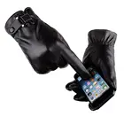 Мужские кожаные перчатки, зимние ветрозащитные перчатки для сенсорного экрана мотоцикла, тактические перчатки, 1 пара, перчатки гуанты