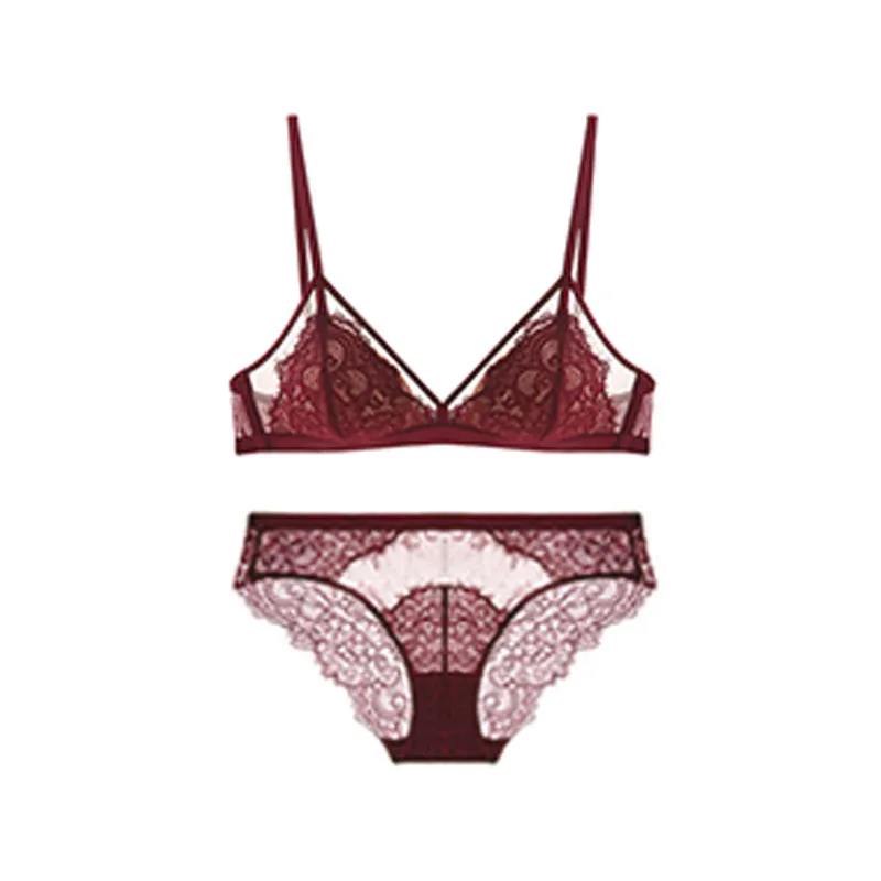 Женское нижнее белье с французской треугольной чашкой соблазнительное