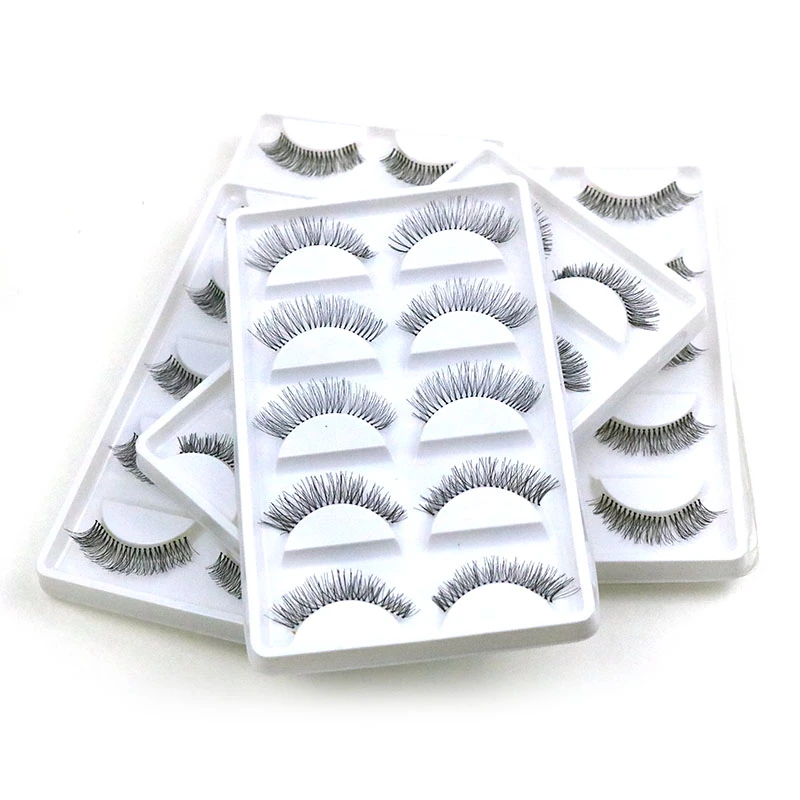 Новинка 2020 хит продаж модные 5 пар Длинные Накладные ресницы для макияжа