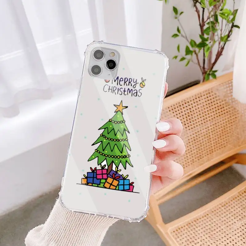 

Christmas Deer Phone Case Transparent Case For IPhone 6 6s 7 8 Plus X Xs Xr Xsmax 11 12 Pro Promax 12mini