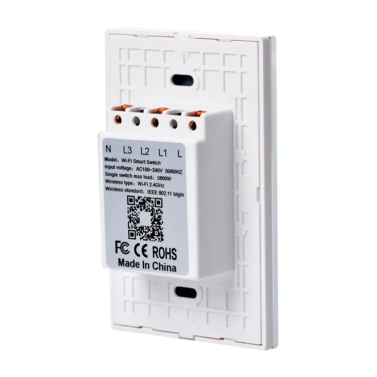 

wifi smart touch light switch graffiti US standard black tempered glass wifi switch mobile wifi switch