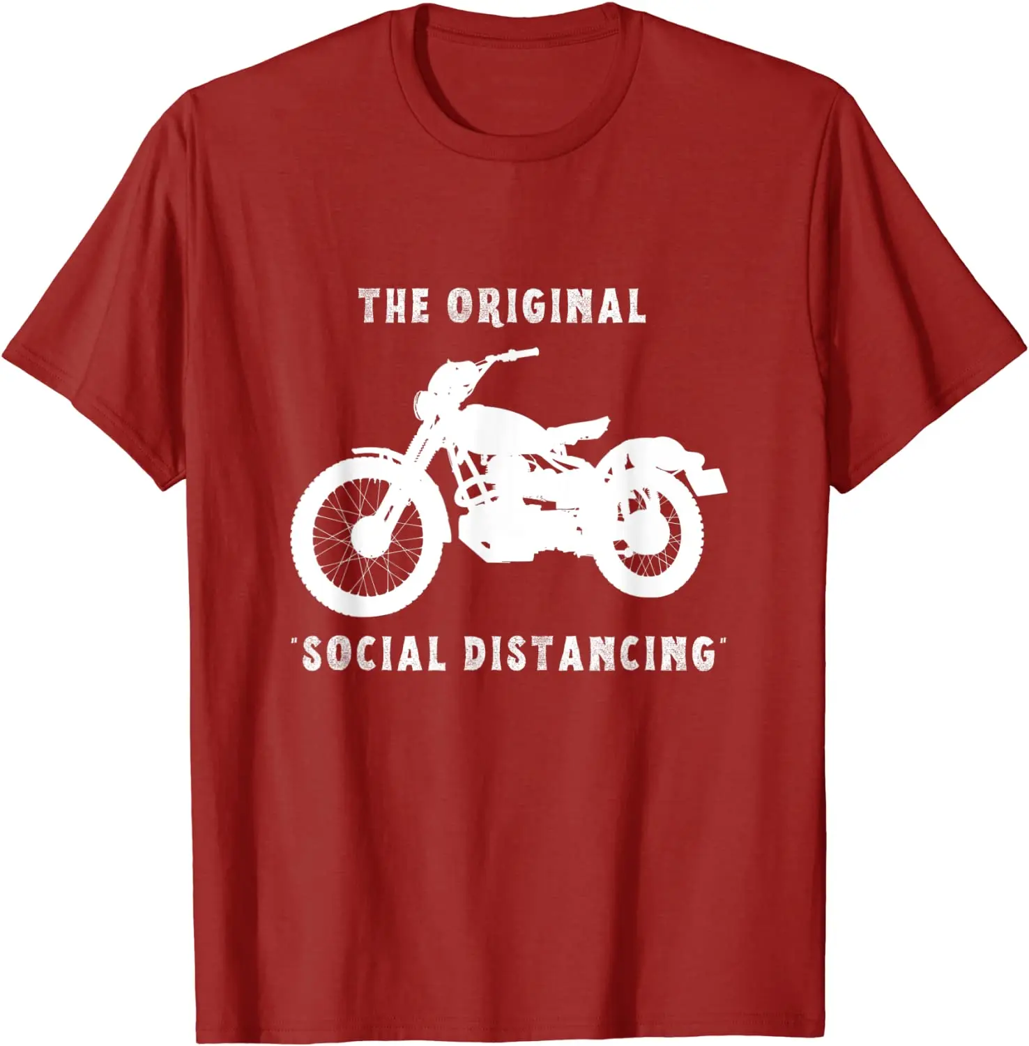 

Funny Motorcycle Original Social Distancing T-Shirt