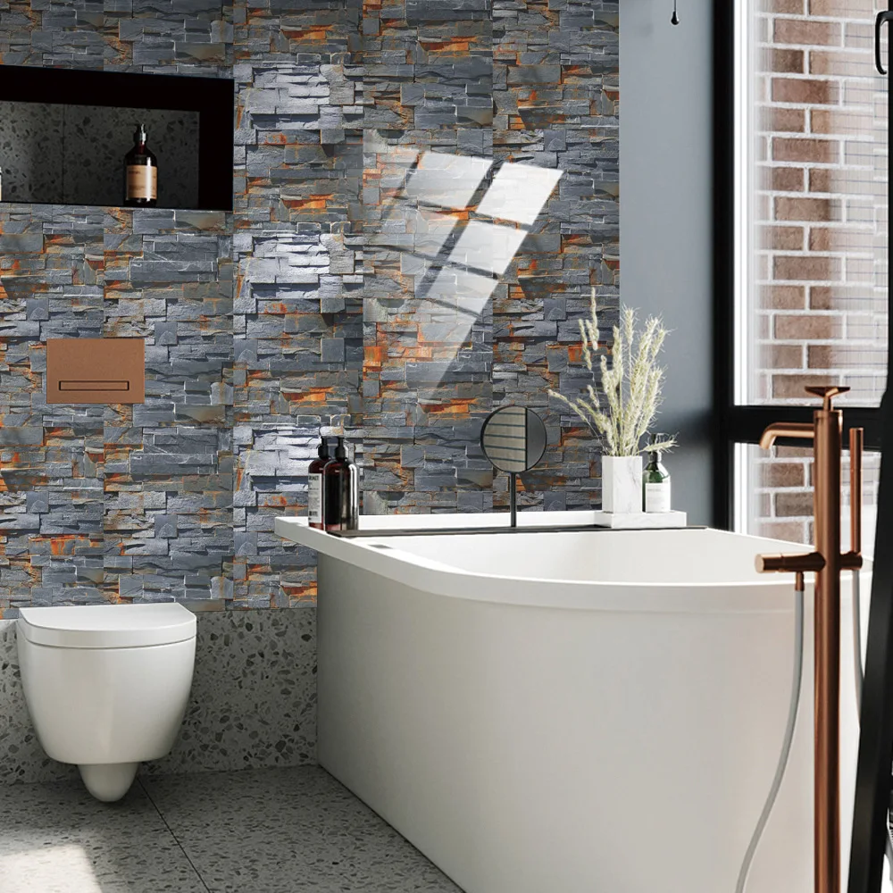 modern kitchen stickers waterproof oilproof classic marble pattern wall stickers protect desktop one piece self adhesive new free global shipping