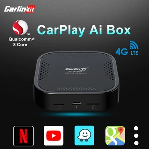 carlinkit carplay ai box android system wireless android auto gps built in 4g lte smart car multimedia adapter youtube netflix free global shipping