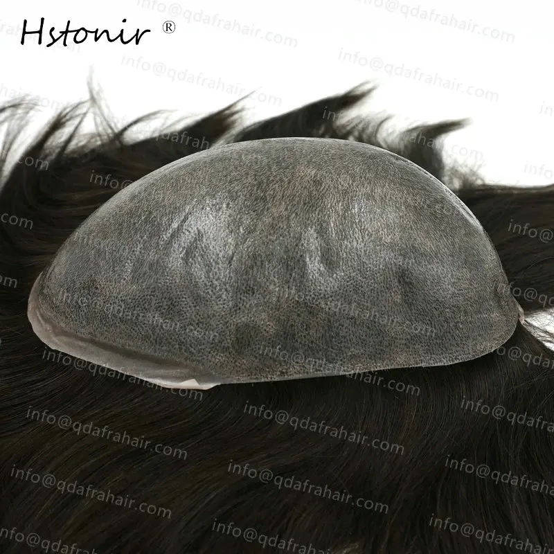 Hstonir натуральный волос европейский парик из настоящих волос в человеческих парики протезирование Capilares для мужчин полная тонкая кожа инъекции H076