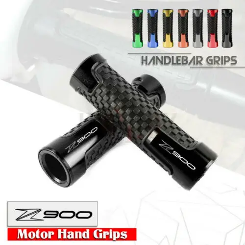 

7/8"22mm Motorcycle Accessories Universal CNC Aluminum+Rubber Handle Grips for KAWASAKI Z900 Z 900 2017 2018 2019