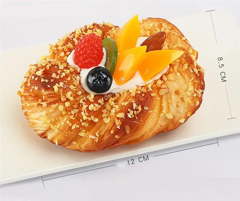Искусственная еда торт закусочный хлеб вечерние украшения мини-модель домашний