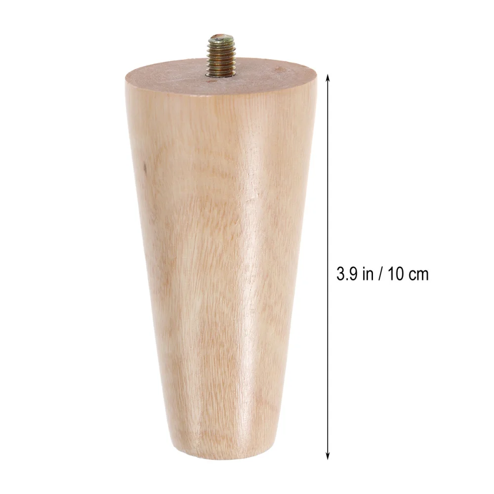 

4PCS Solid Wood Sofa Support Foot TV Cabinet Wooden Leg Furniture Accessories