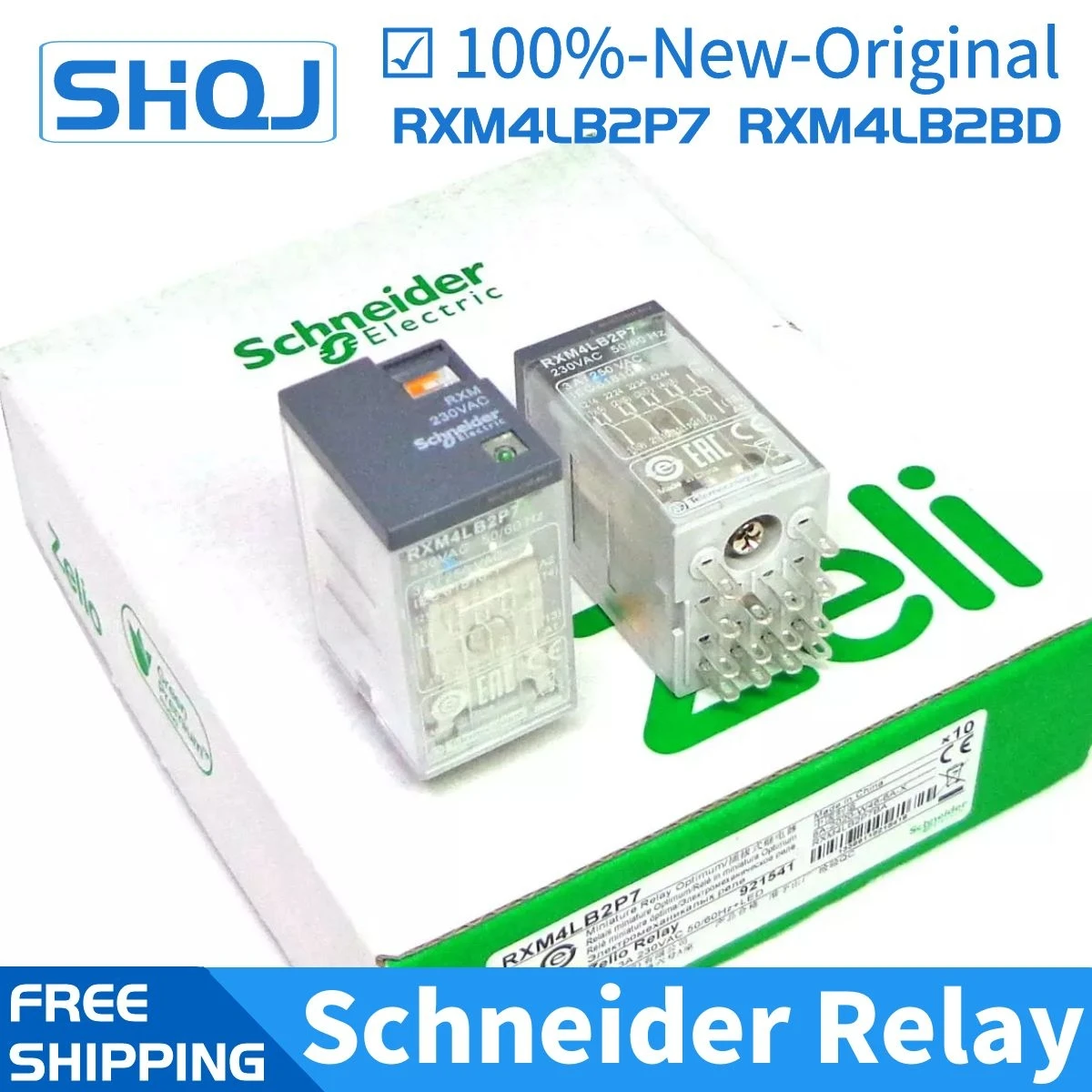 

Реле Schneider RXM4LB2BD RXM4LB2P7 RXM4LB2F7 RXZE1M4C 4CO 3A 24VDC 230VAC 120VAC Совершенно новое и оригинальное реле Schneider