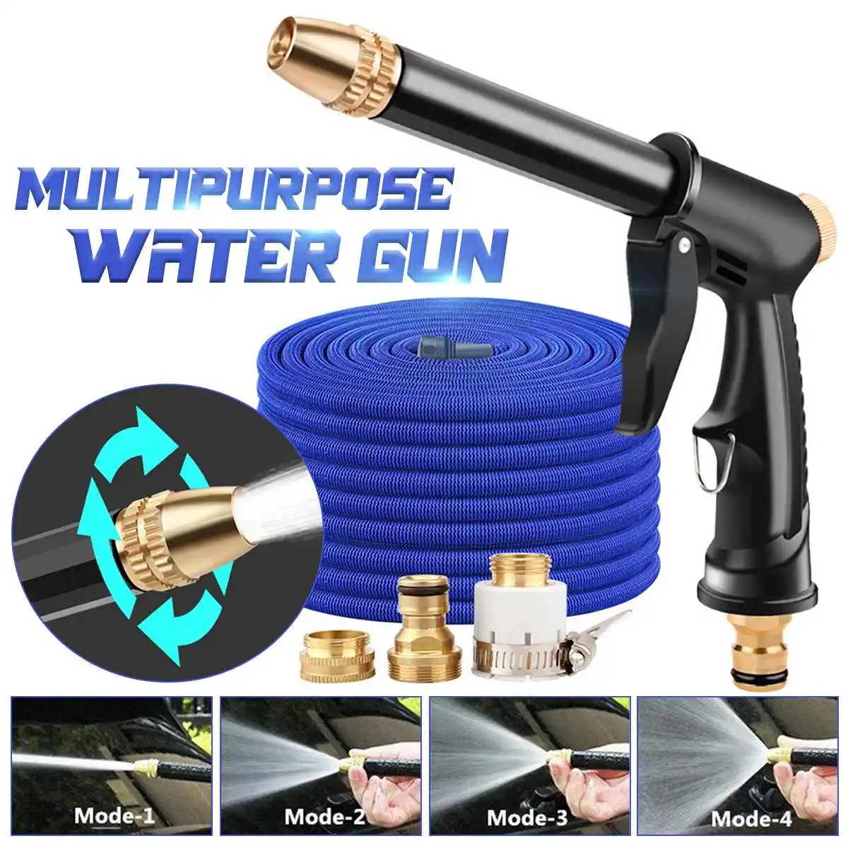 

Портативный водяной пистолет высокого давления для очистки автомойки садовый шланг для полива насадка спринклер пенопластовый водяной пи...
