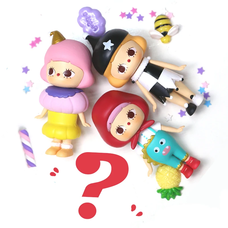 12 styles Blind-Box Mystery Unknown Box Random Doll Action Cute girl Child toy Mobile phone case decoration New Home decoration