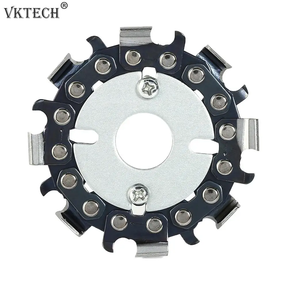 

8 Teeth Round Angle Grinder Chain Saw Blade Wood Carving Disc Rotary Tool Wood Cutting Engraving Woodworking Saw Blade