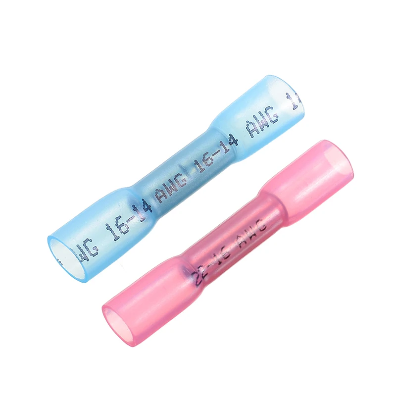 Термоусадочные обжимные стыковые клеммы 50 шт./кор. AWG изолированные соединители