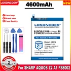 Аккумулятор LOSONCOER 4600 мАч HE314 для SHARP AQUOS Z2 A1 FS8002, аккумуляторы для смартфонов, бесплатные инструменты