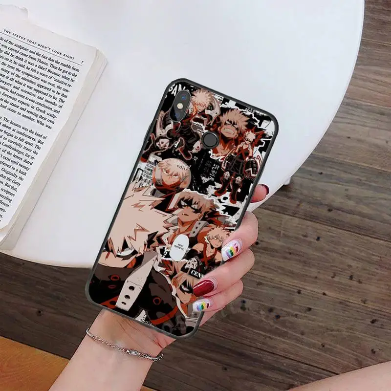 

Katsuki Bakugo Boku my Hero Academia Phone Case For Xiaomi Redmi note 7 8 9 t max3 s 10 pro lite Luxury brand shell funda coque