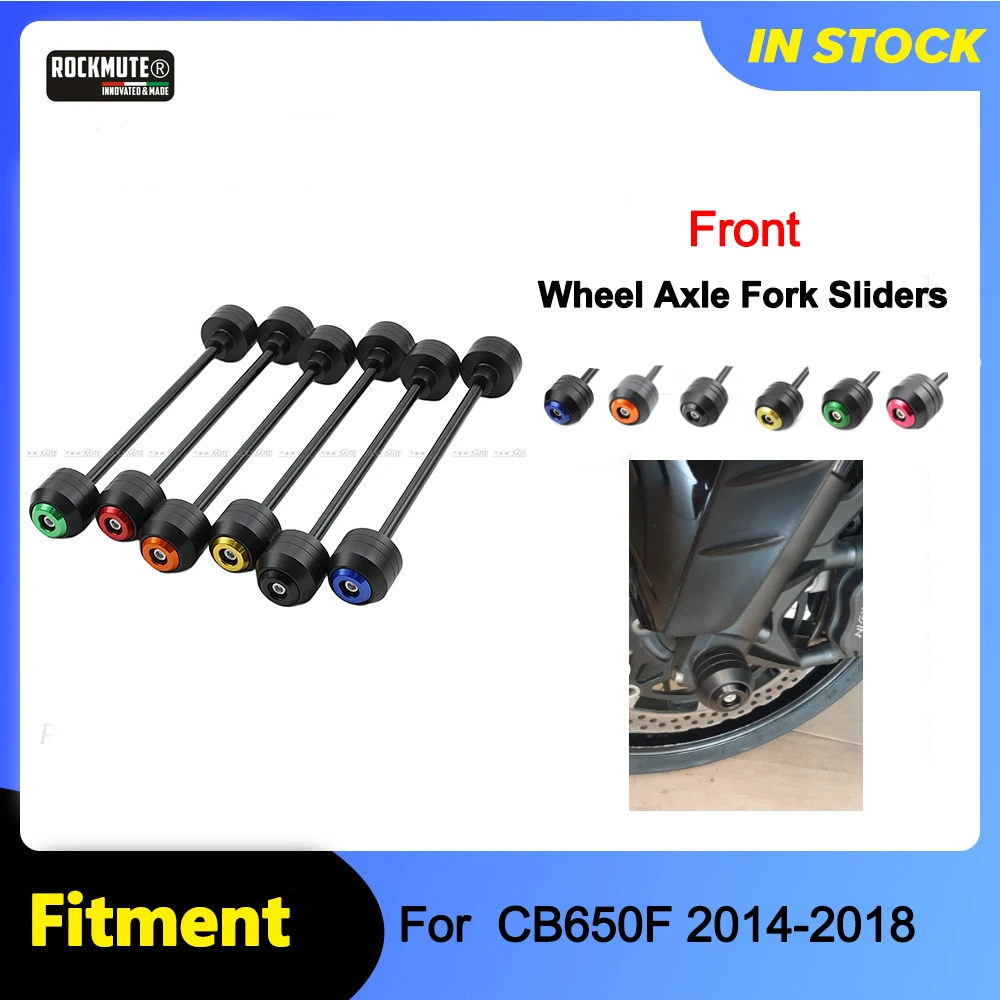 

Front Axle Fork Crash Sliders For HONDA CB650F 2014-2018 Motorcycle Accessories Wheel Protector