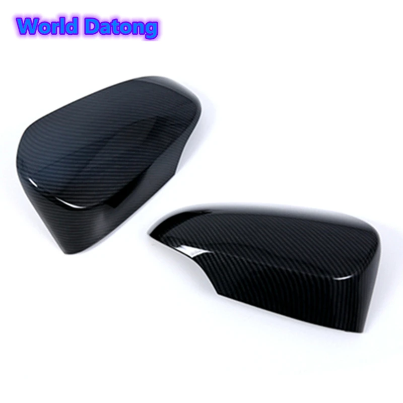 Углеродные волокна шаблон двери автомобиля крыло Зеркало Охватывает зеркало
