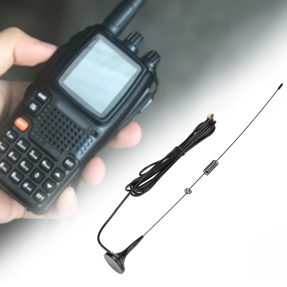 SMA Мужская Магнитная Базовая Антенна UHF VHF Двухдиапазонная стабильная