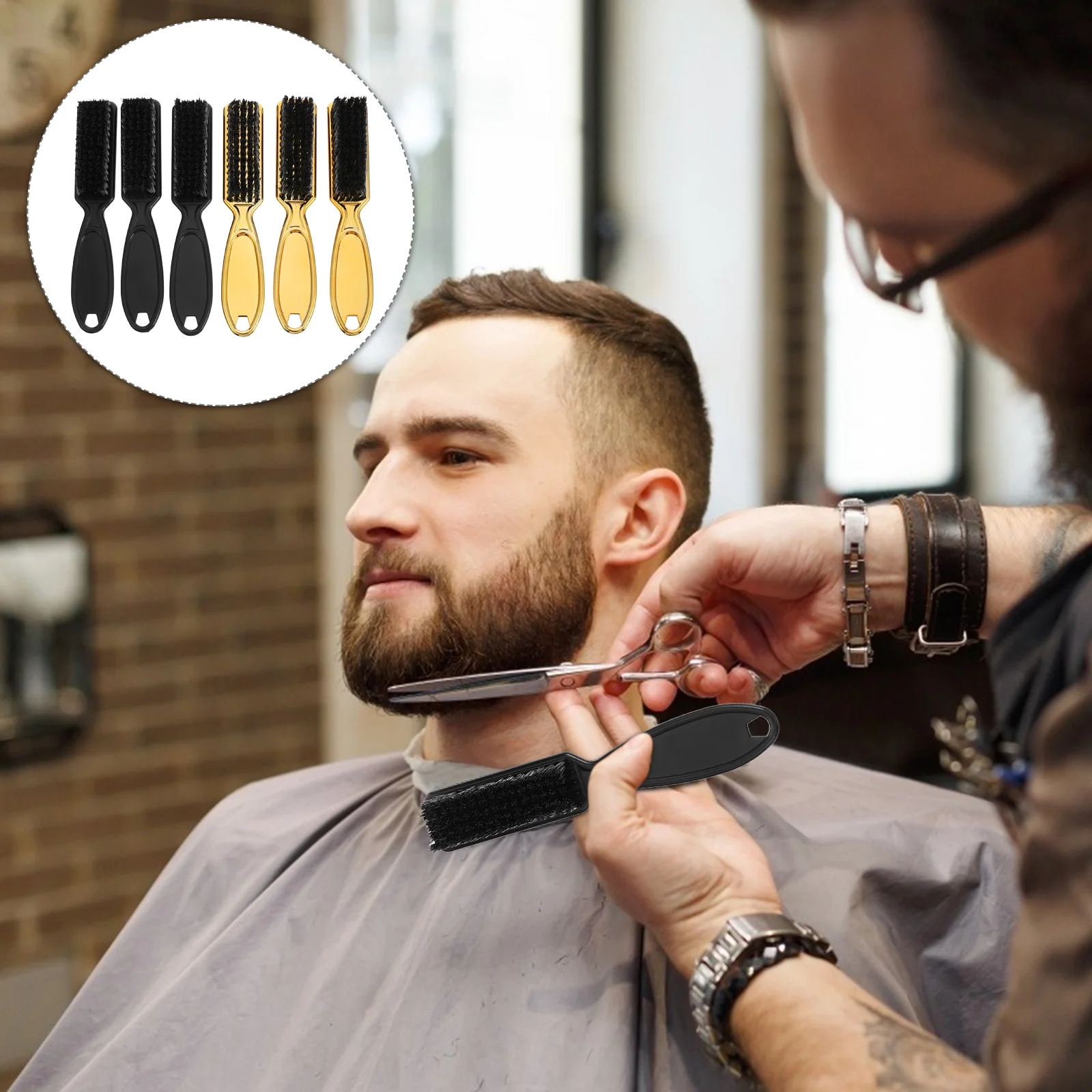 

Brush Hair Cleaning Neck Duster Hairdressing Stylingbarber Tool Comb Broken Salon Mens Sweeping