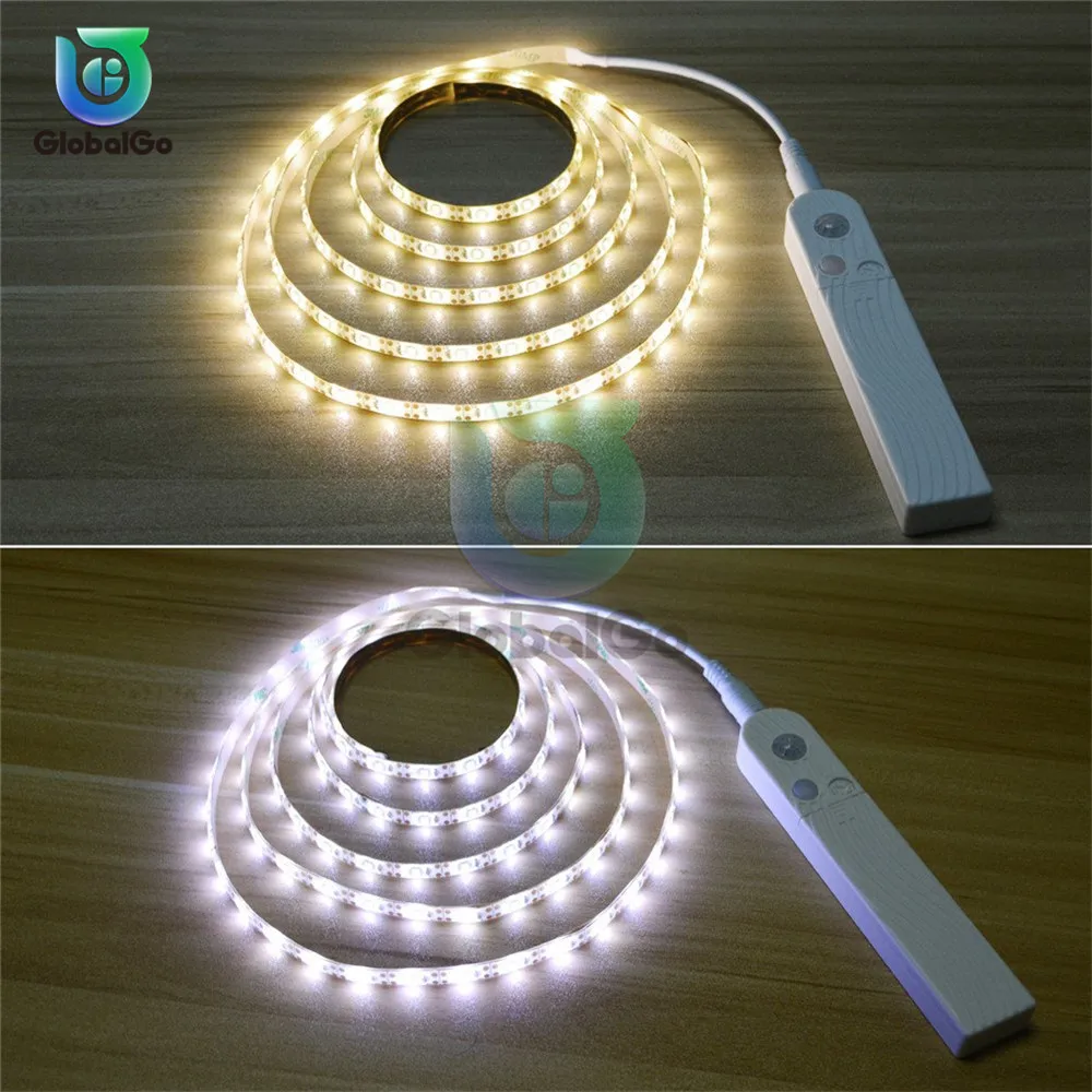 2835 SMD PIR светильник с датчиком движения для Kicthen лампа 1 м 2 м 3 м USB СВЕТОДИОДНЫЙ светильник s Шкаф украшение ночной Светильник