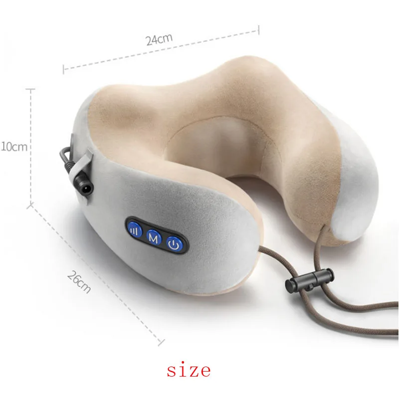 Портативная U образная массажная подушка многофункциональный массажер для шеи