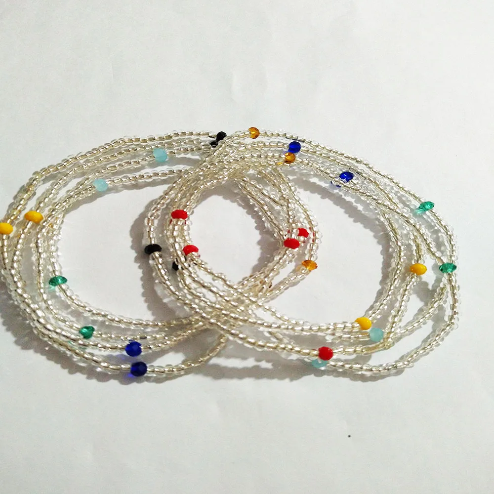 Новинка комплект из 2 предметов африканская цепочка на талию браслет с бусинами в