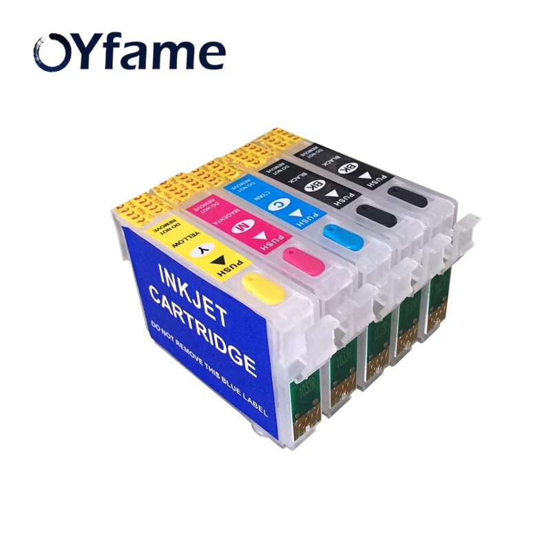 OYfame 5 шт. T0731 T0732 T0733 T0734 T0735 чернильные картриджи многоразовый картридж с чипом ARC