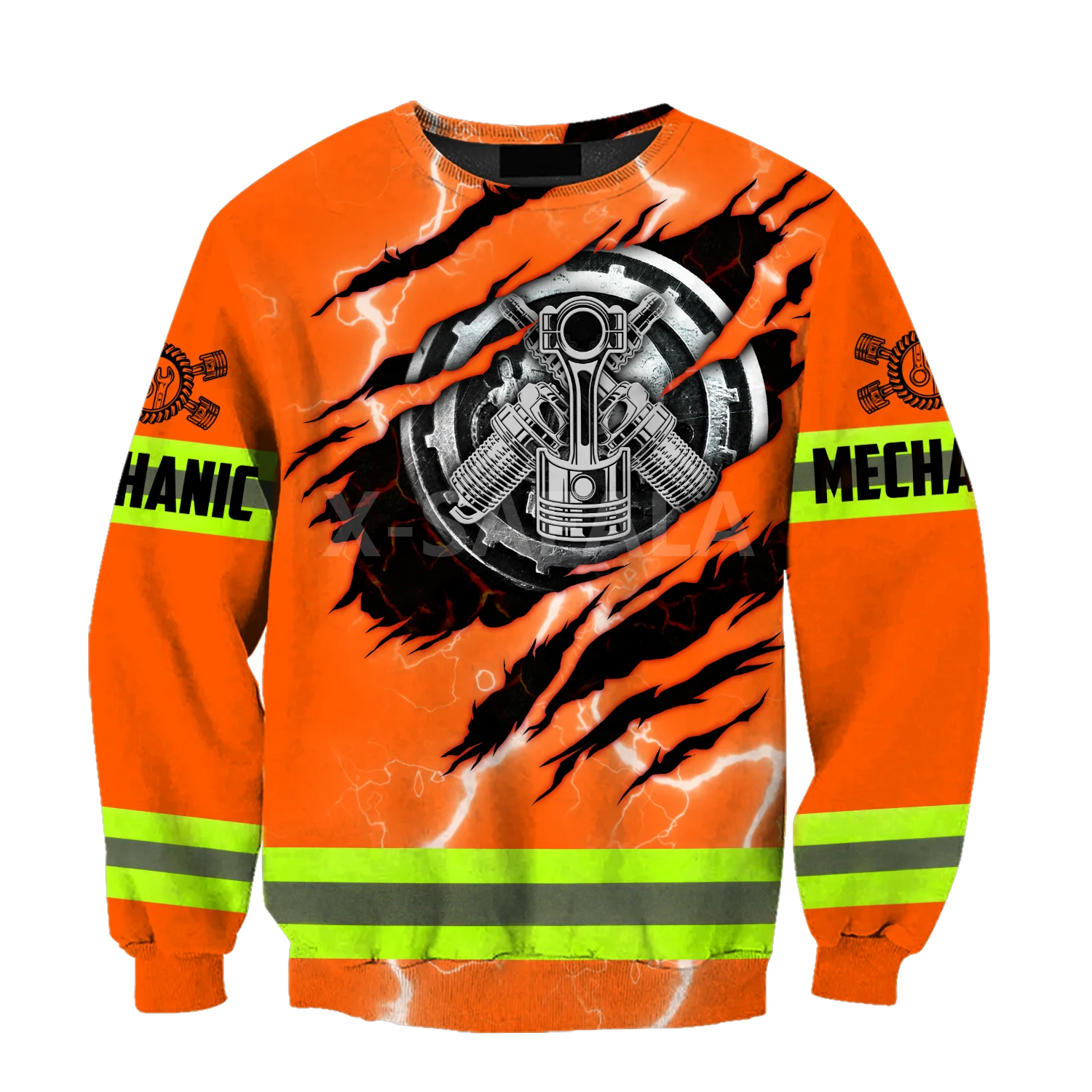 

Mechanic Uniform 3D Print Spring Autumn Hoodie Man Women Harajuku Outwear Zipper Pullover Sweatshirt Casual Unisex