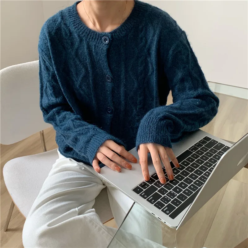 

Comelsexy Korean Leisure Early Autumn New Gentle Knitting Sweater Women 2020 Chic Fashion Versatile Loose Twist Lazy Sweater