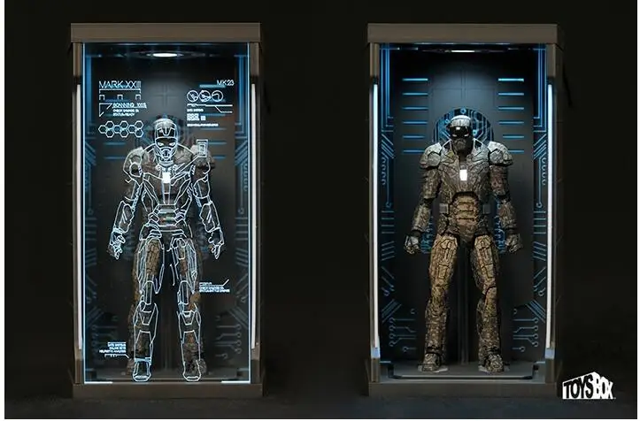 Новинка 1:12 Мстители сплав супер Heros Броня Железного человека гаража фигурка Коллекционная MK2 MK5 MK6 сцены модель игрушки куклы детские подарки