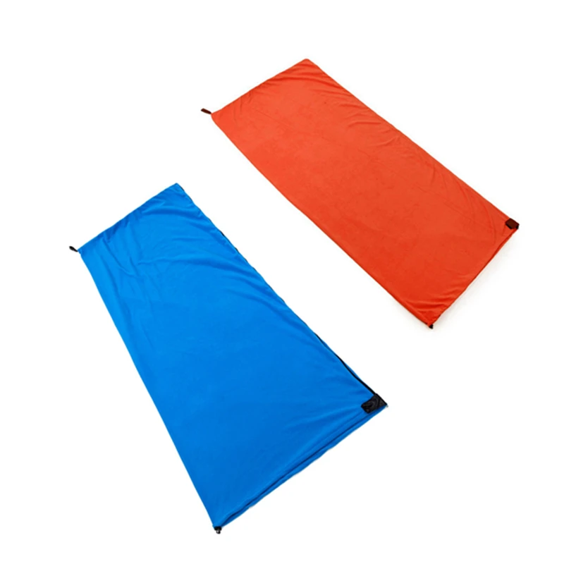 2x односторонний флисовый спальный мешок портативный наружный для кемпинга