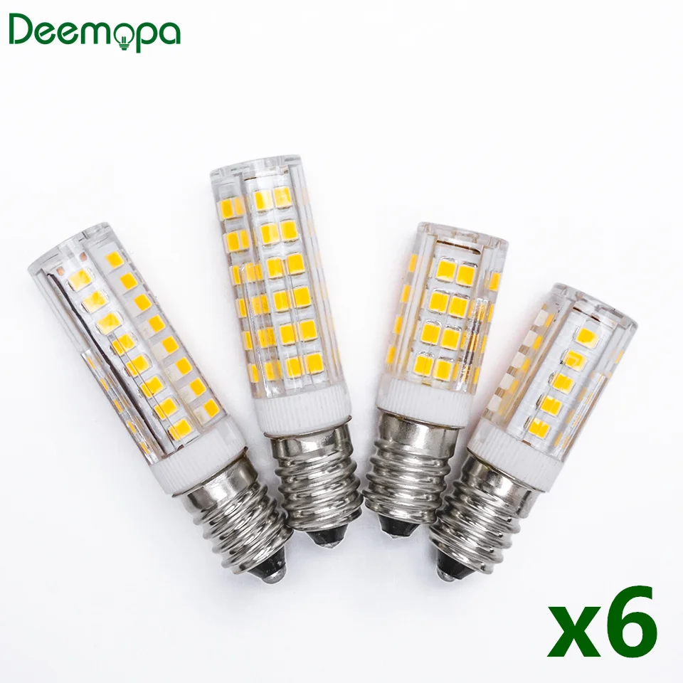 

6pcs/lot E14 LED Lamp 3W 4W 5W 7W 220V 240V LED Corn Bulb 33 51 75 SMD2835 360 Beam High Quality Ceramic Mini Chandelier Lights