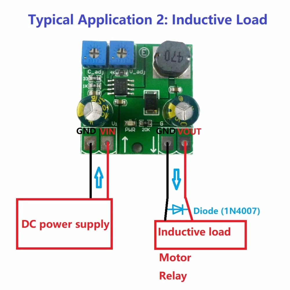 

for LED Dimming Motor Speed regulation 15W Constant current & Constant voltage DC-DC Buck Converter 8-32V to 3.3V 5V 6V 9V 12V