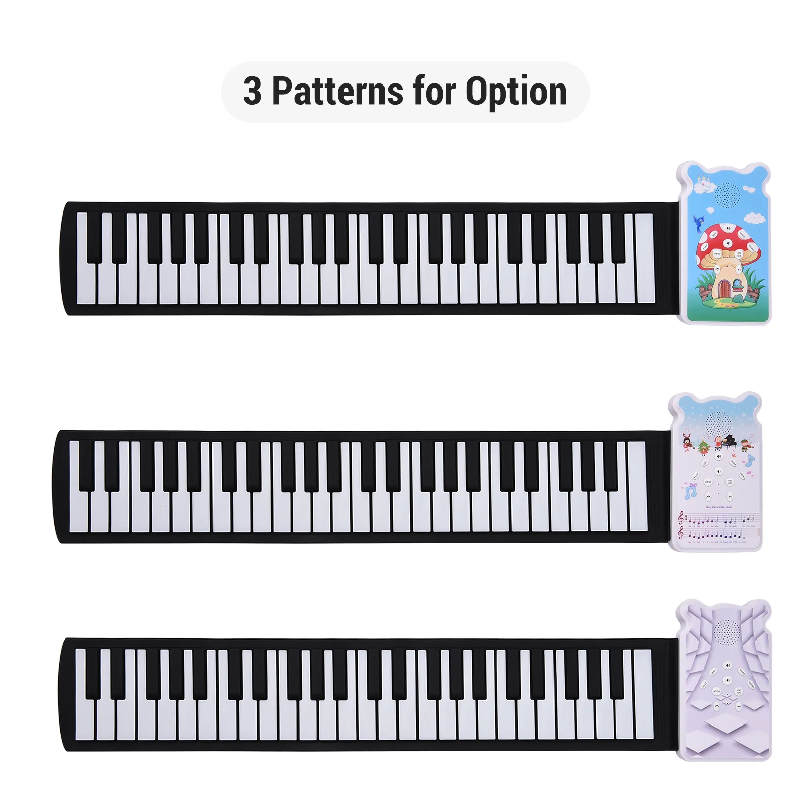 Складная электронная клавиатура для пианино 49 клавиш 8-тоновая 6-демо-запись