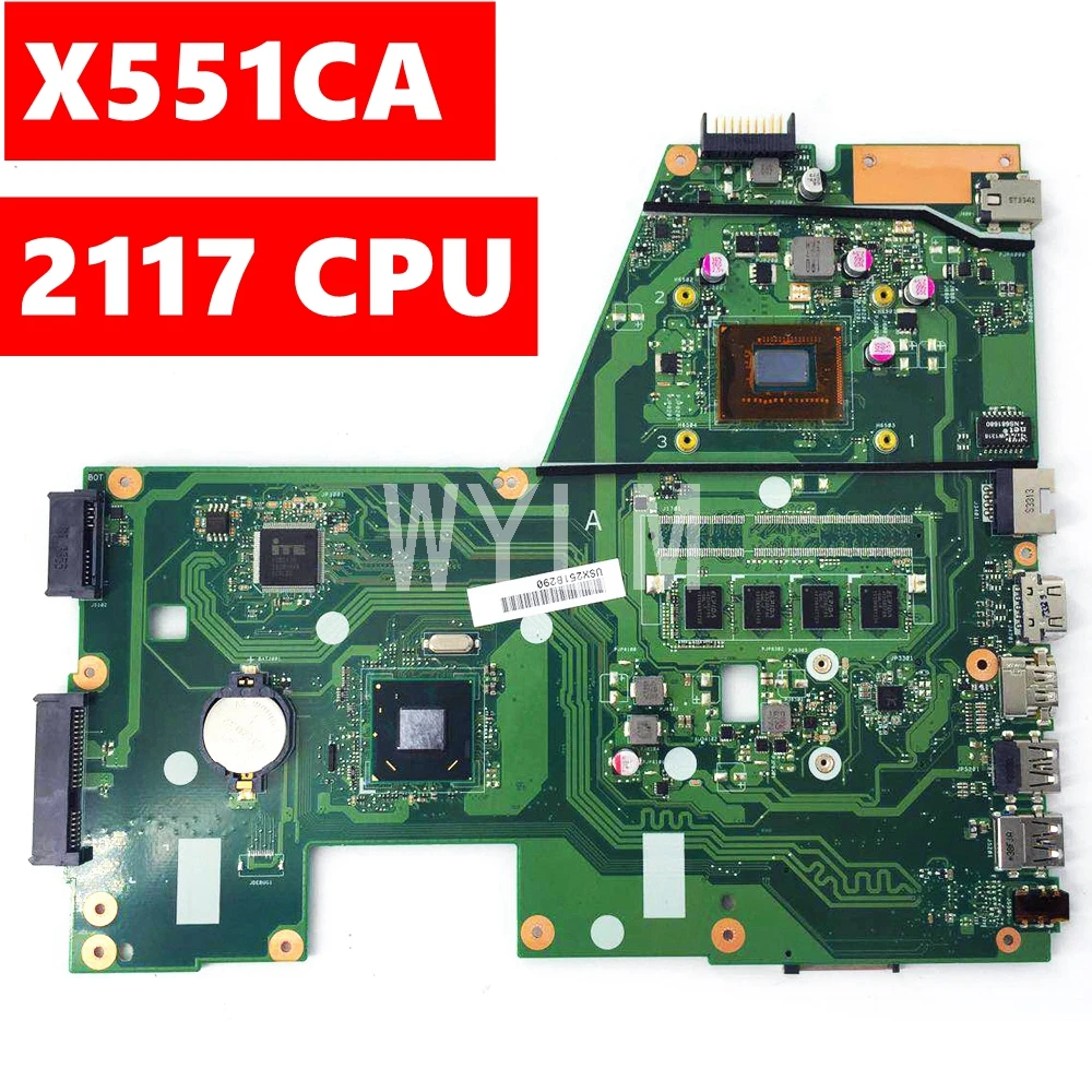 X551CA с процессором 2117 4 Гб ОЗУ материнская плата REV 2 для ASUS X551C X551CAP ноутбука