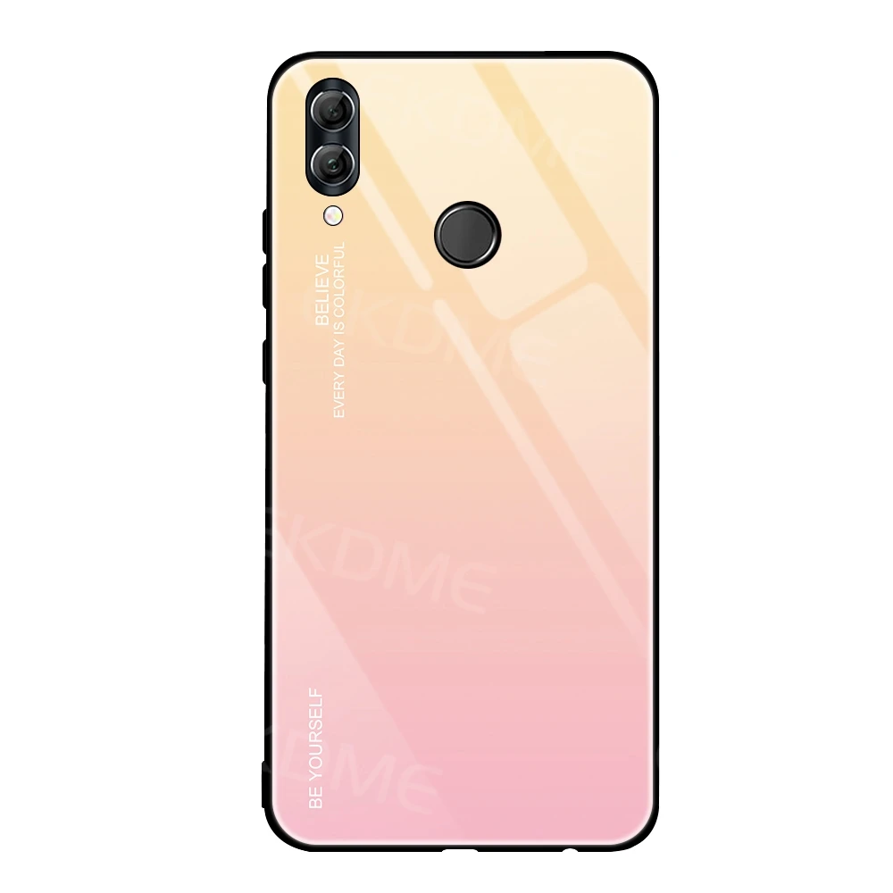 01 Градиент чехлы с закаленным стеклом для huawei Honor 10 9 Lite 20 20 Pro вид 20 V20 8X Max 10i 20i Nova 5i 5 Pro 4 Magic 2 чехол для телефона - Цвет: 01