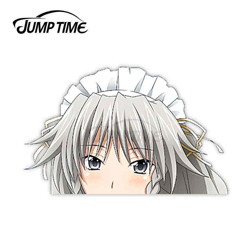 Прыжок Времени Аниме Высшая Школа DxD Грейфия Люцифуга 37 6.7 Бампер Окно Шлем Виниловая Наклейка Заглядывающий Карточные наклейки на автомобиль.