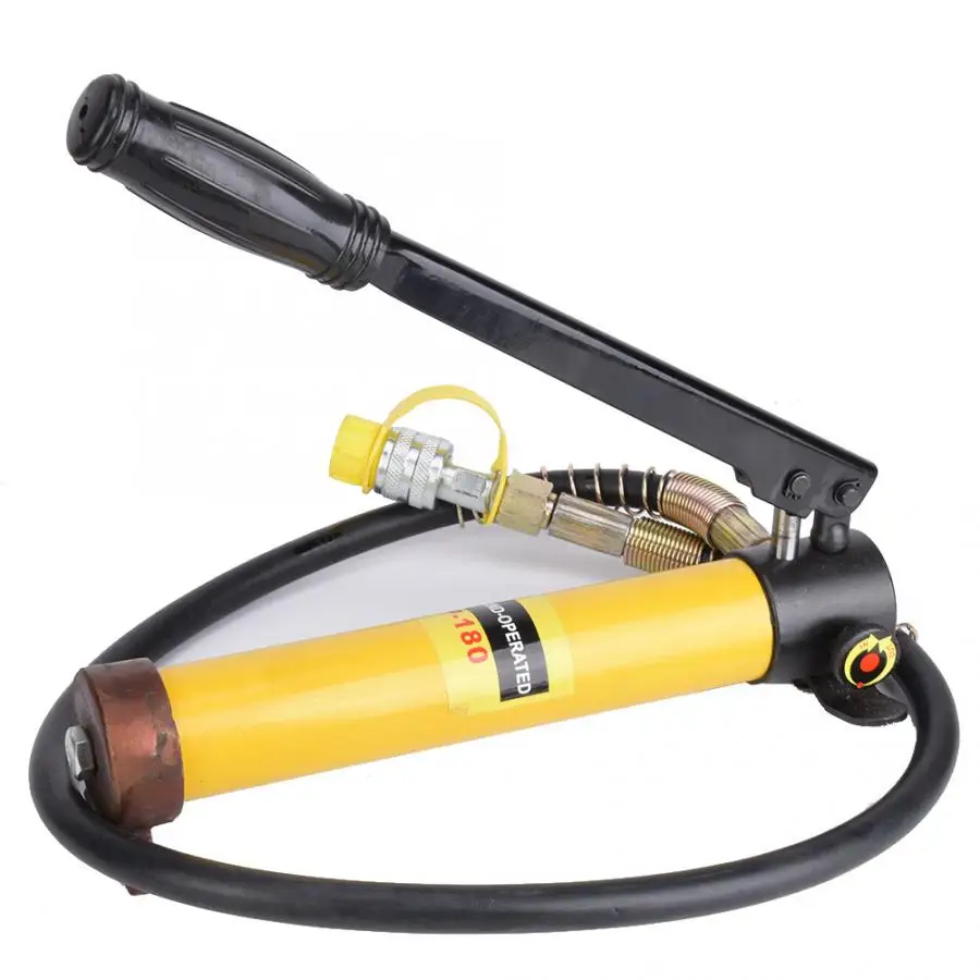 Короткий гидравлический домкрат 10T + набор ручных гидравлических насосов