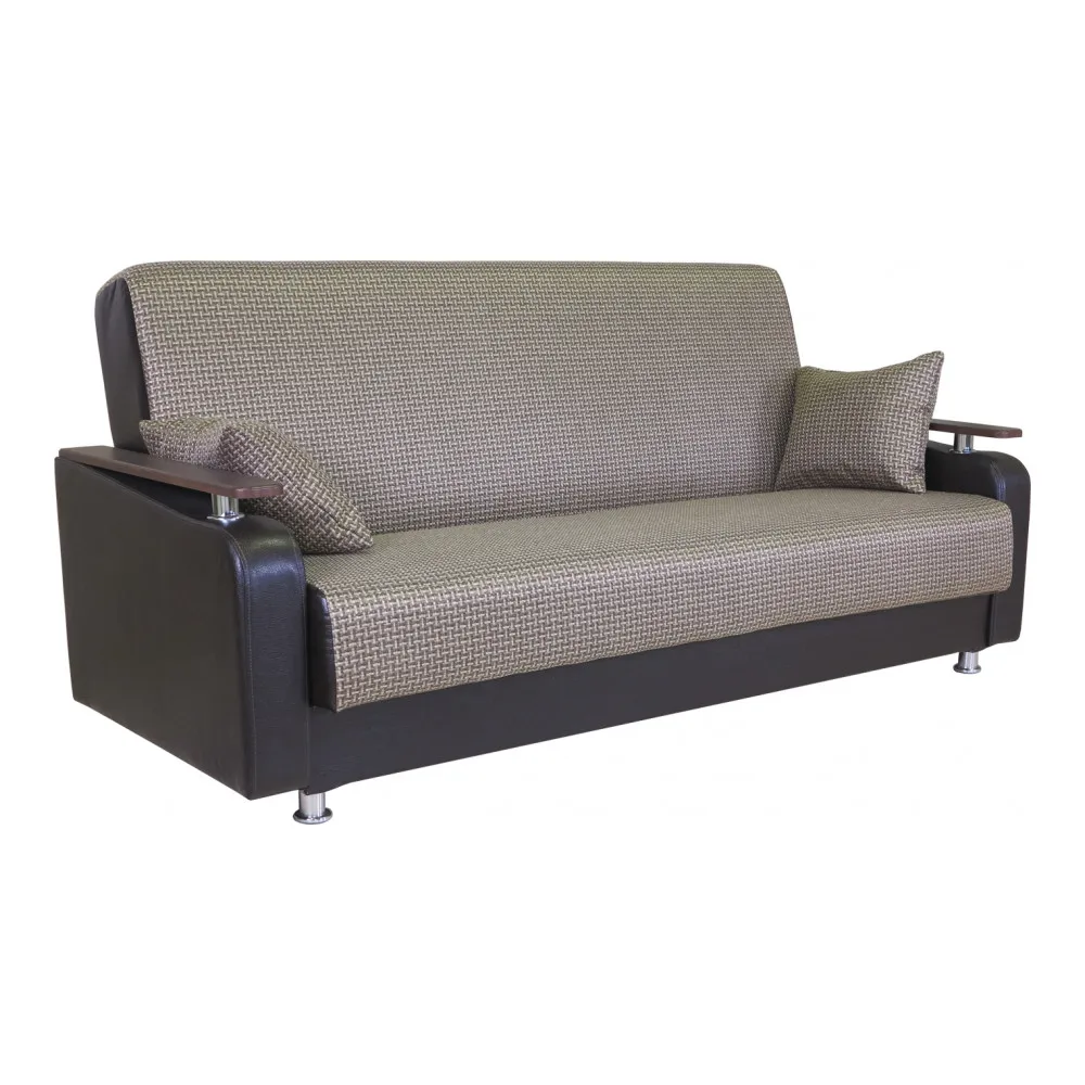 Диван книжка Шарм Дизайн Мелодия ДП №1 120 рогожка коричневый| |