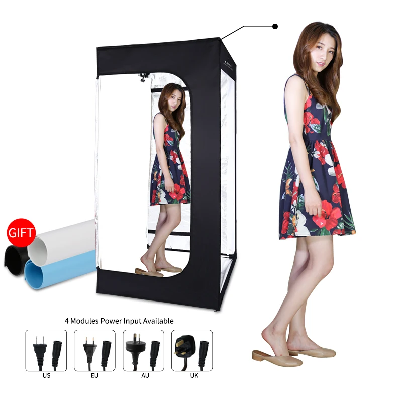 200cmx120cmx100cm Dimmable Photo Studio Lighting Softbox Light Box Folding Photography Backdrop Shooting Tent kit | Электроника