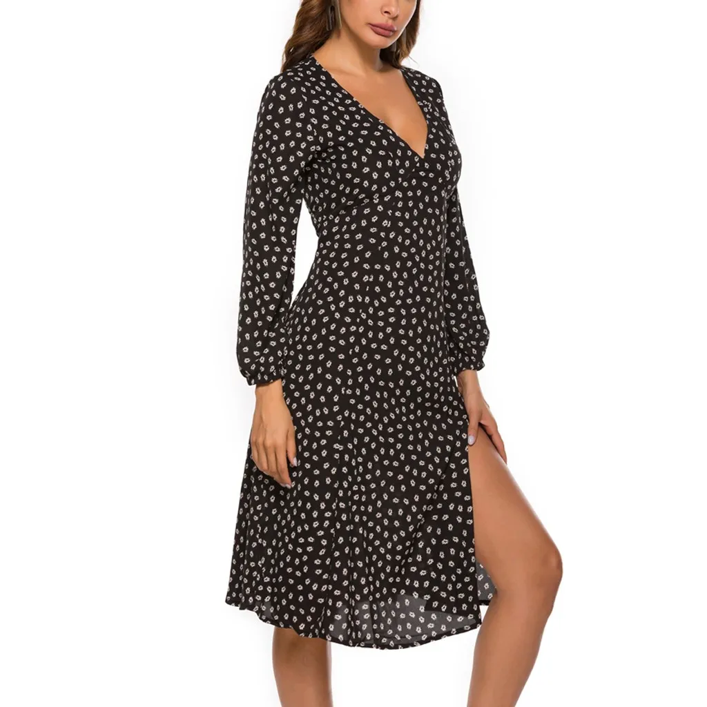 HSU 2019 горячая Распродажа Модные женские Повседневные Вечерние мини платья с v