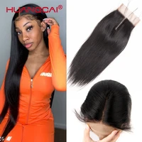 20 22 24 inch brazilian lace closure straight human hair middle part 4x4inch remy closure can be dyed bleached closure only
