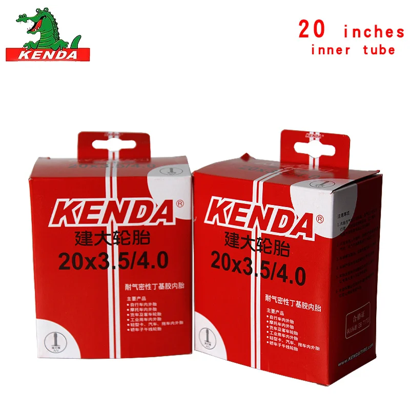 KENDA bicycle inner tube 20*3.5-4.0 AV tyre beach bike tire Bicycle parts 20 inch city fat tyres snow tires | Спорт и развлечения