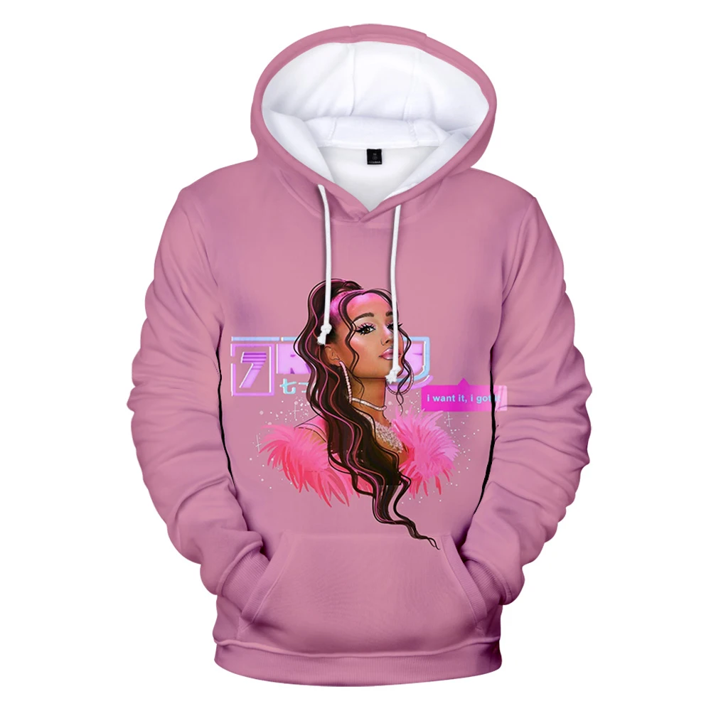 

Лидер продаж, индивидуальные повседневные толстовки с 3D изображением Арианы Гранде, женские свитшоты, детская спортивная одежда, худи с 3D и...