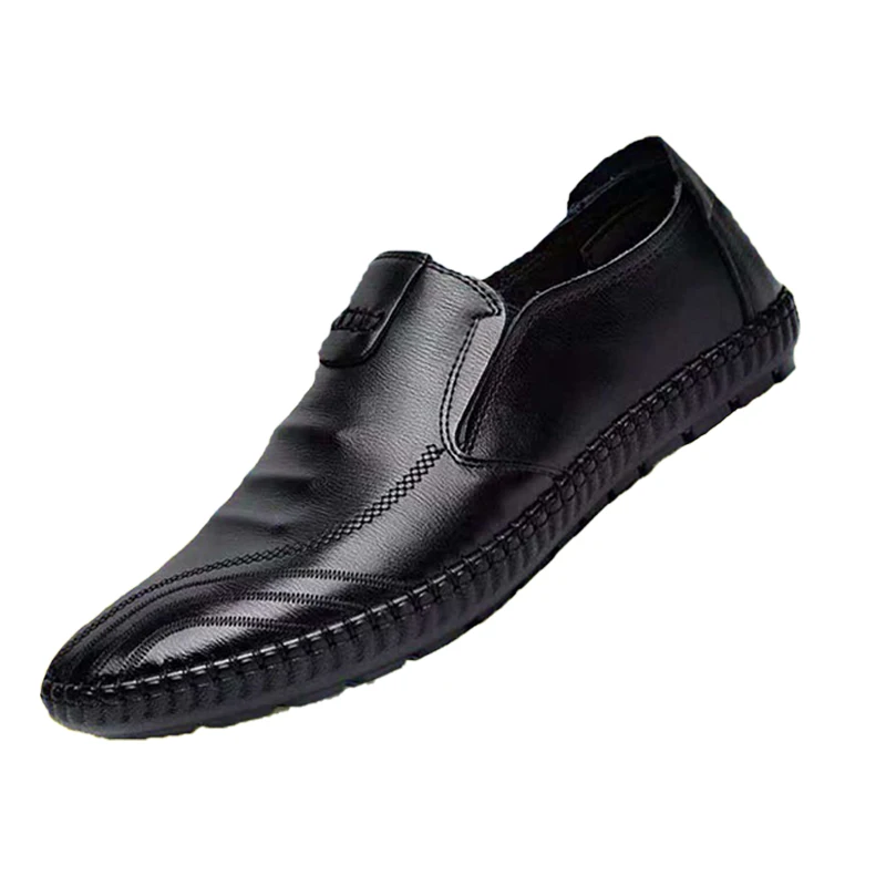 Мужские повседневные кожаные туфли Мужская обувь в итальянском стиле летние