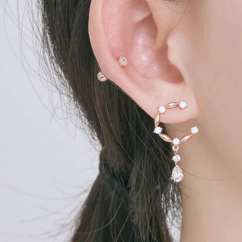 

Bilandi Fashion Jewelry AAA Zircon Earrings Delicate Design High Quality Hot Selling Water Drop Earrings For Girl Lady Gifts