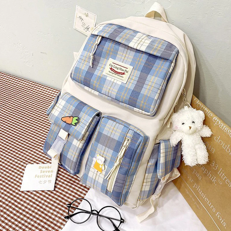 

2021 New Kawaii Backpack School Bags students women Backbag Travel Daypacks Male Leisure Backpack pink lovely bags for kids 56