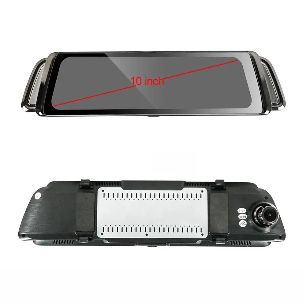 

DVR 011 10 inches Touch Screen 1080P Car DVR stream media Dash camera Dual Lens Video Recorder Rearview mirror 1080p Rear camera